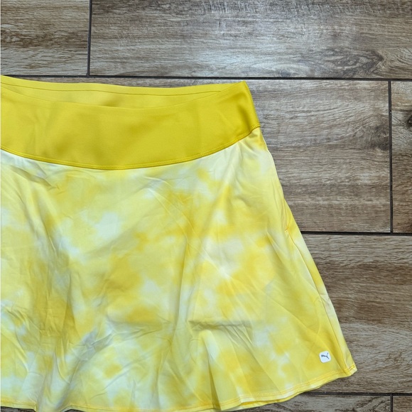 PUMA Golf Pwrshape Skirt Skort Yellow Tie Dye Size XXL 2XL NEW WITH TAGS! POCKET - Picture 12 of 15